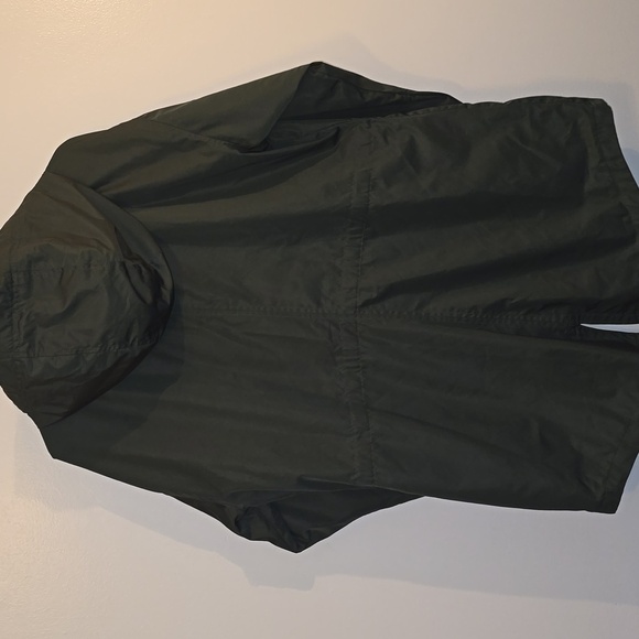 Time and Tru Men's Olive Hooded Raincoat LOT R1 - Picture 5 of 5